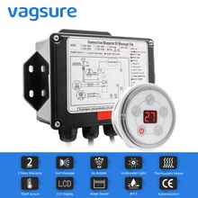 AC 110V/220V Rotonda Pannello di Controllo Digitale Con Schermo LCD CE Certificato Spa Combo Acqua di Massaggio Vasca Da Bagno kit del Controller