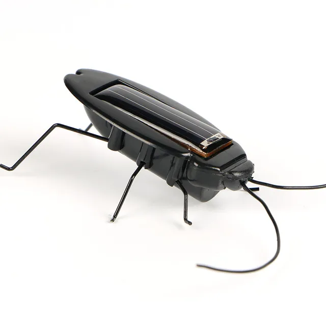 Novelty and Gag Toys Solar Power Cockroach Insect Bug Teaching Toy Gift Baby Kids Plastic Insect Solar Toy 2