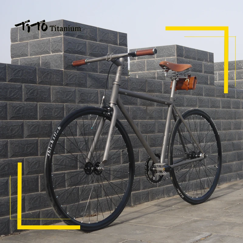 titanium single speed road bike