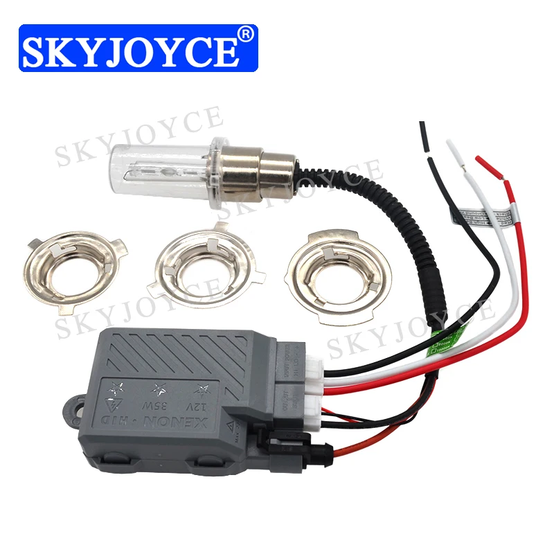SKYJOYCE 12 в 35 Вт H6 мотоциклетный комплект HID двигателя H4 Hi/Lo hid лампа универсальная BA20D