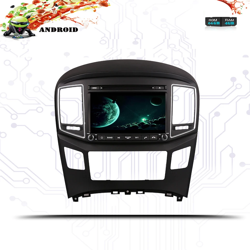 Android 9 0 4G + 64G Автомобильный Радио DVD для Hyundai H1 Grand Starex iMax H300 iLoad I800 2016 2017 2018 Стерео GPS