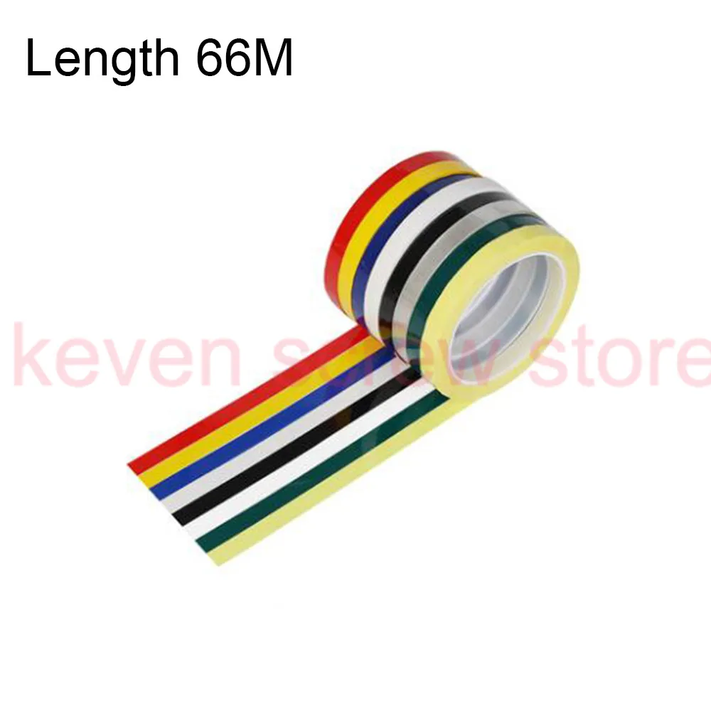 

1pcs 2mm-25mm 3mm Length 66M 5S desktop positioning tape marking tape whiteboard color discrimination warning drawing grid line