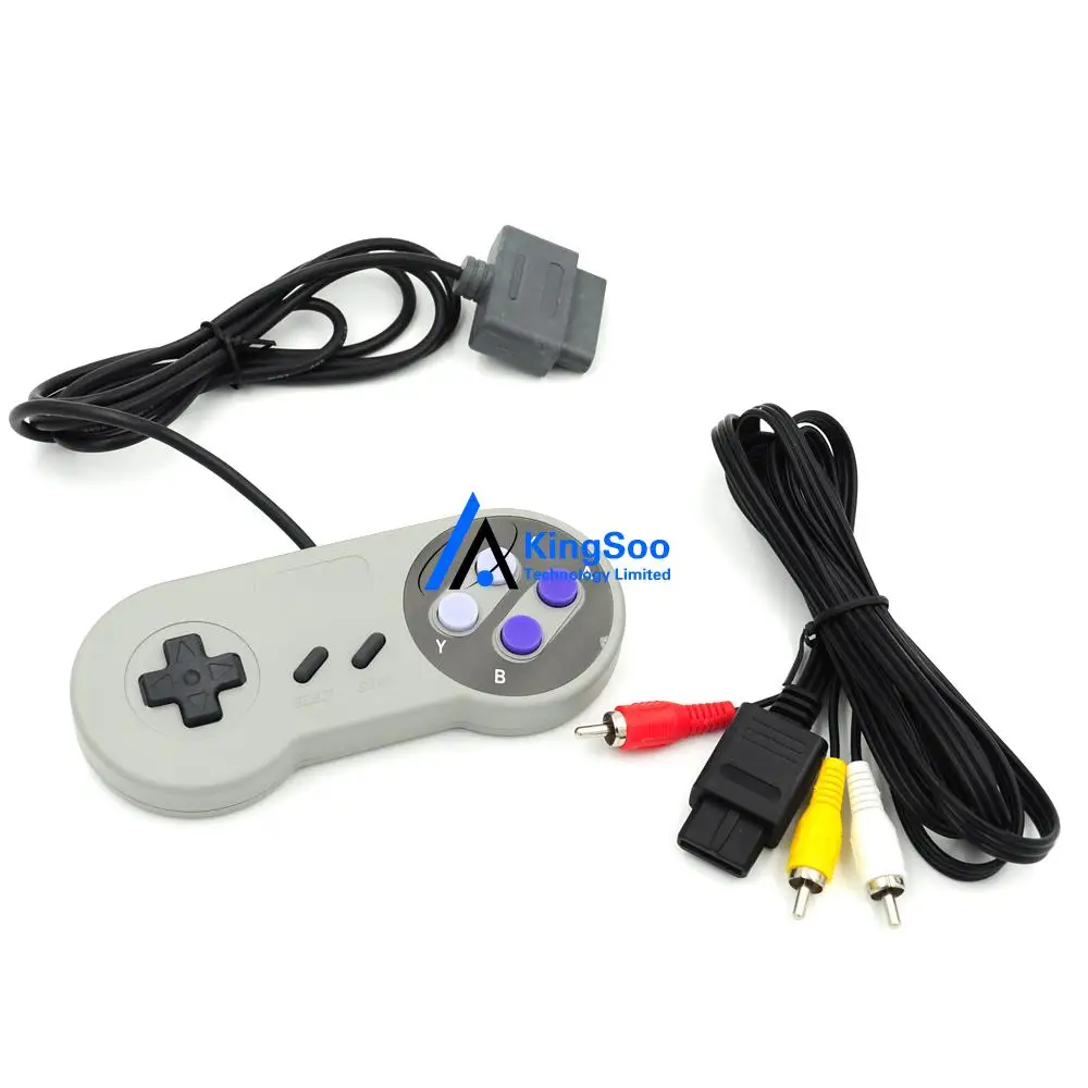 16Bit контроллер для супер SNES РЭШ консоль системы contro площадку с av-кабель шнур |