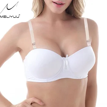 

Women's lingerie Multiway Strapless Bras Padded Push Up Bra Transparent Straps Invisible Clear Back Straps Bralette AA A B C Cup