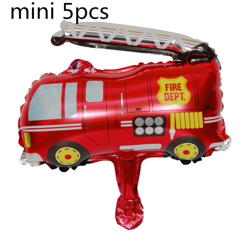 1 шт большой игрушечный автомобиль воздушный шар из фольги детский душ мальчик Танк скорая помощь автобус пожарная машина День рождения украшение поезд воздушный шар в виде машинки - Цвет: style 3