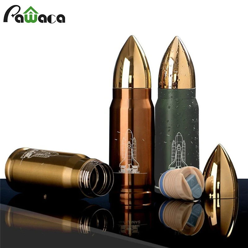 cheap Stainless Steel Vacuum Flasks Insulated Water Bottle Creative Thermos Cup Outdoor Thermal Water Tea Coffee Mug 500ml