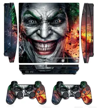 

Joker 250 Vinyl Skin Sticker Protector for Sony PS3 Slim PlayStation 3 Slim and 2 controller skins Stickers