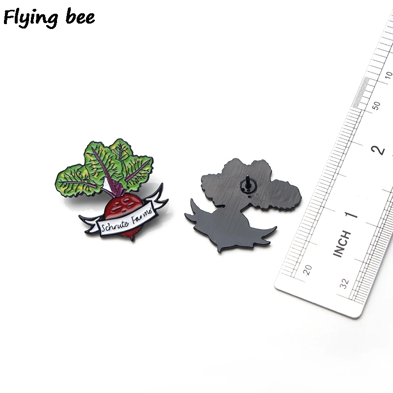 Flyingbee офисное ТВ шоу эмалированная булавка для одежды сумки значок для рюкзака Брошь Личность рубашка нагрудные булавки X0190