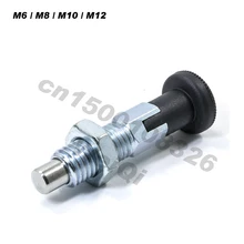 

Indexing plungers , locking pin , rest position ,Pliastic knob,steel pin ,with nut ,coarse thread M6 M8 M10 M12