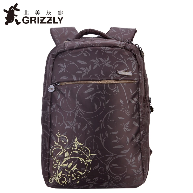 GRIZZLY Women Fashion Printing Pretty Backpack for Teenager Girls SchoolBags High Quality Casual Mochila Waterproof Trave