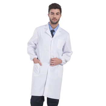 

Men Women Work Cothing White-coat Laboratory Working clothes Long Style Lab Coats Unisex Workshop Dust-proof Protective Clothing