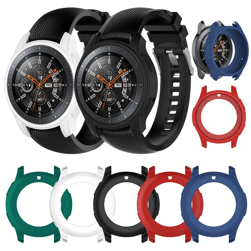 

Gear S3 Frontier for Samsung Galaxy Watch 46mm Strap Case Cover Soft TPU Plated All-Around Protective Case Shell Frame