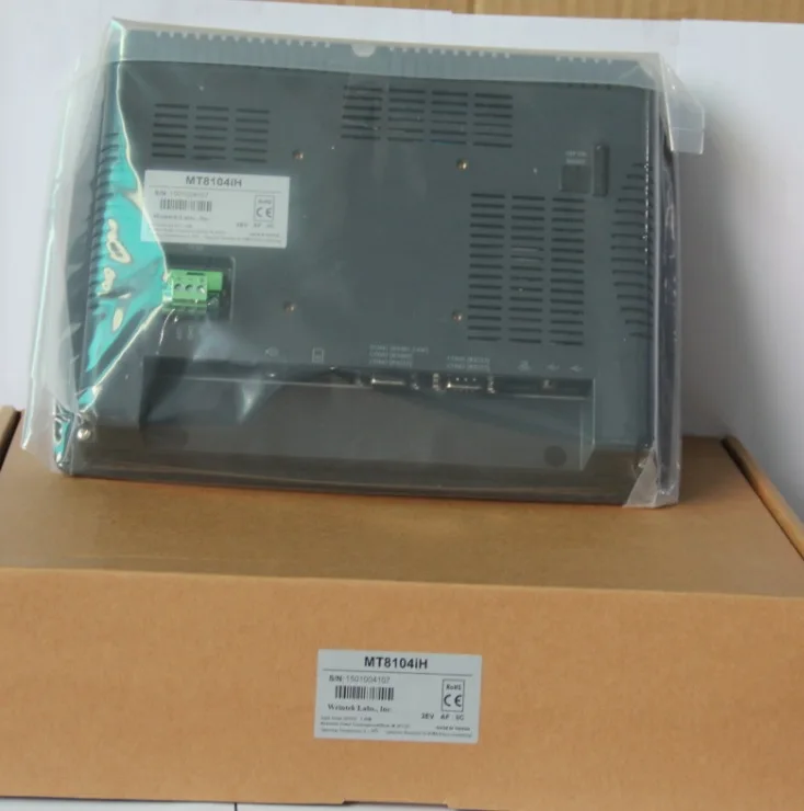 MT8104iH: 10,4 дюймовый HMI Сенсорный экран 800x600 Ethernet MT8104iH Weinview в коробке, быстрая