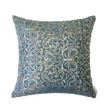 

Vintage Paisley Chenille Woven Polyester Jacquard Cushion Cover Decorative Sofa Throw Pillow Case 18x18inch Square Sell by piece