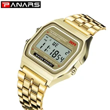 PANARS для женщин и мужчин G Watch Gold SHOCK Ретро светодиодный цифровой спортивные s квадратные военные наручные часы электронные цифровые подарок