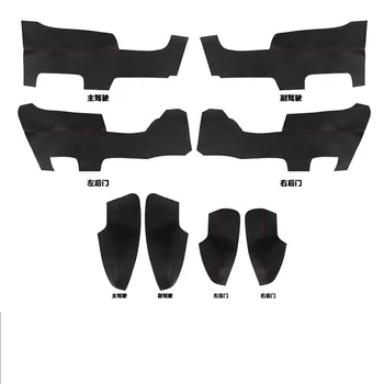 

8PCS Interior Door Panel Armrest Leather Cover For Honda CRV 2017 2018 AB176
