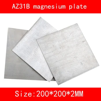 

size:length*width*thickness 200mm*200mm*2mm AZ31B Magnesium alloy plate Mg metal sheet