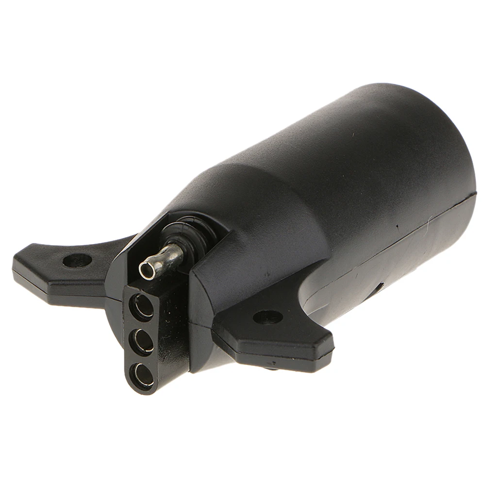 7 Ways Round to 4 Ways Pin Flat Trailer Adapter Plug Connector Converter 7 Ways Round to 4 Ways Pin Flat Trailer Adapter Plug Connector Converter