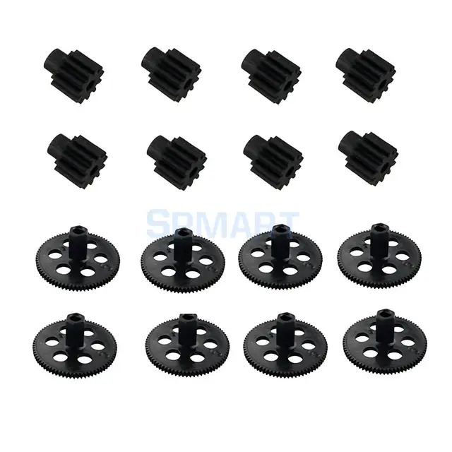 Best Offers 16Pcs Motor Wheel Gear & Motor Pinion for XS809 XS809HC XS809HW RC Drone Quadcopter Helicopter Spare Parts