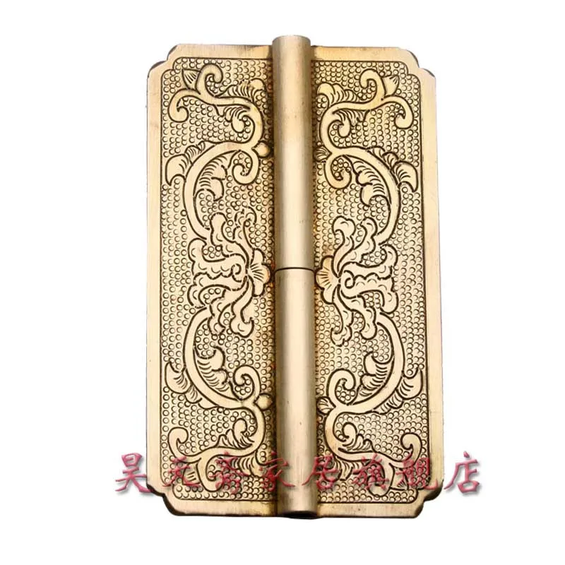 [haotian Vegetarian] Copper Hinge Hinge Antique Ming And Qing Chinese