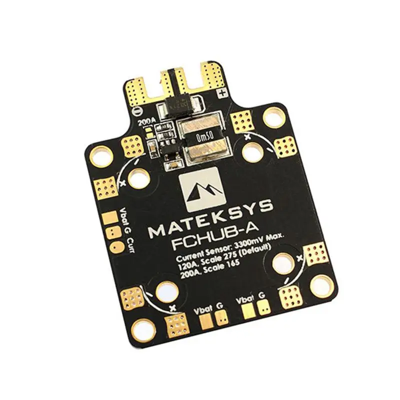 

LeadingStar Matek System FCHUB-A with 120A 200A Current Sensor Module for F411 Mini F4 Flight Controller