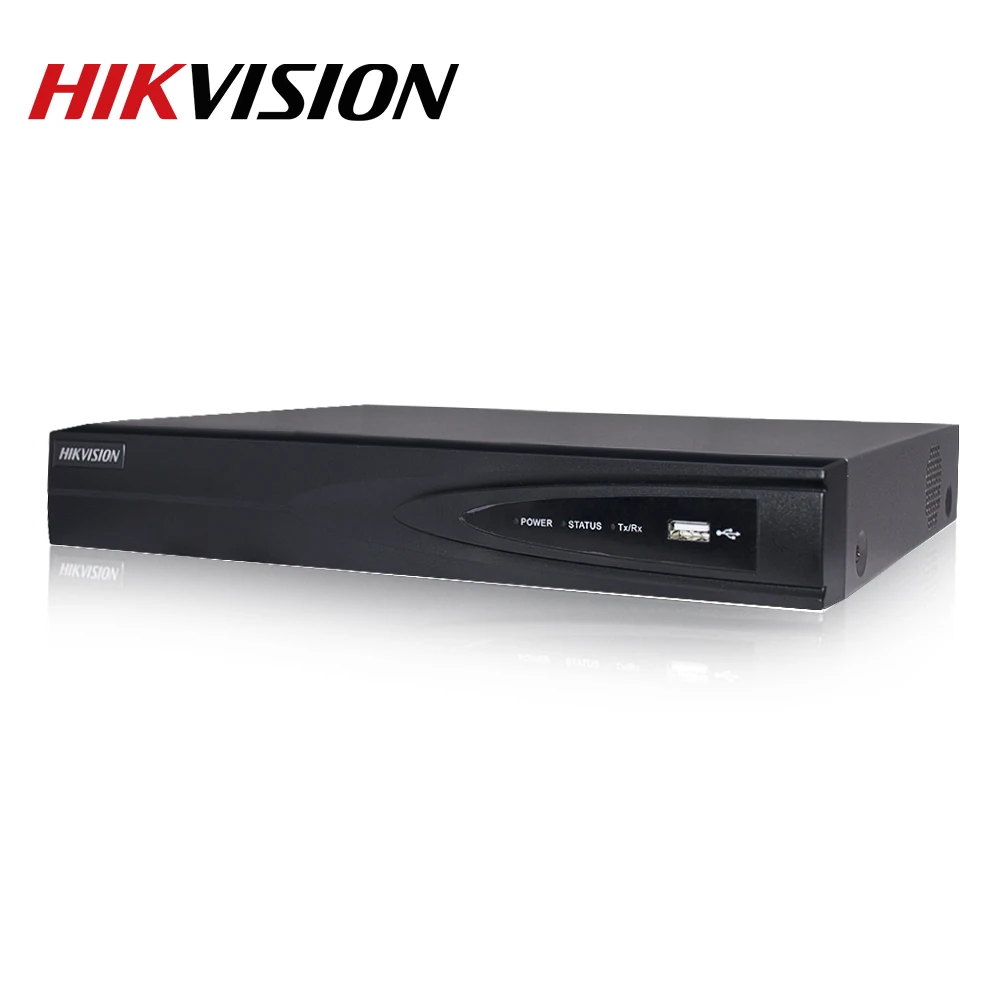  ¡Hikvision Original DS-7604NI-K1/4 P 4CH POE integrado Plug Play 4K PoE NVR para cámara IP Sistema 