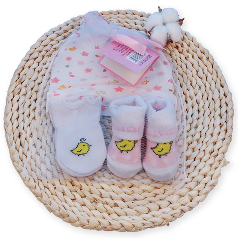 Redkite/детская шапка, варежки, Комплект носков, дизайн, Подарочный комплект, хлопок, для новорожденных