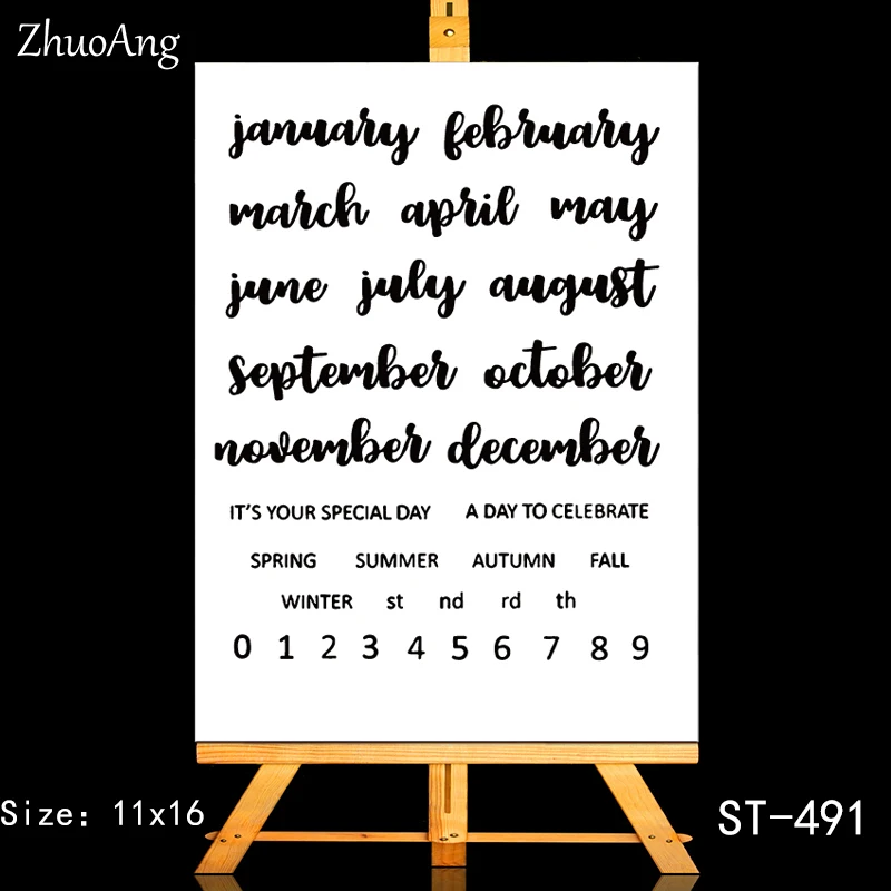 

ZhuoAng Happy celebrate Transparent and Clear Stamp DIY Scrapbooking Album Card Making DIY Decoration Making