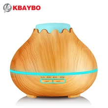 400ml Air Humidifier Essential Oil Diffuser Aroma Lamp Aromatherapy Electric Aroma Diffuser Mist Maker for Home-Wood