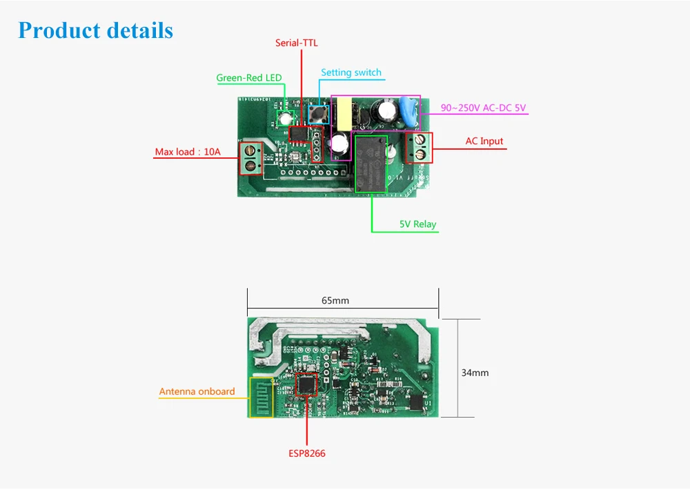 Sonoff базовый Wifi умный переключатель беспроводной пульт дистанционного управления свет умный дом автоматизация релейный модуль Управление