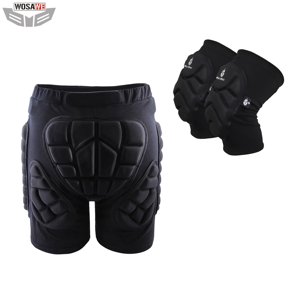 

WOSAWE Motorcycles Protective Gear Hip Pad Knee Pads Ski Skateboard Snowboard Protection Roller Padded Protection Shorts