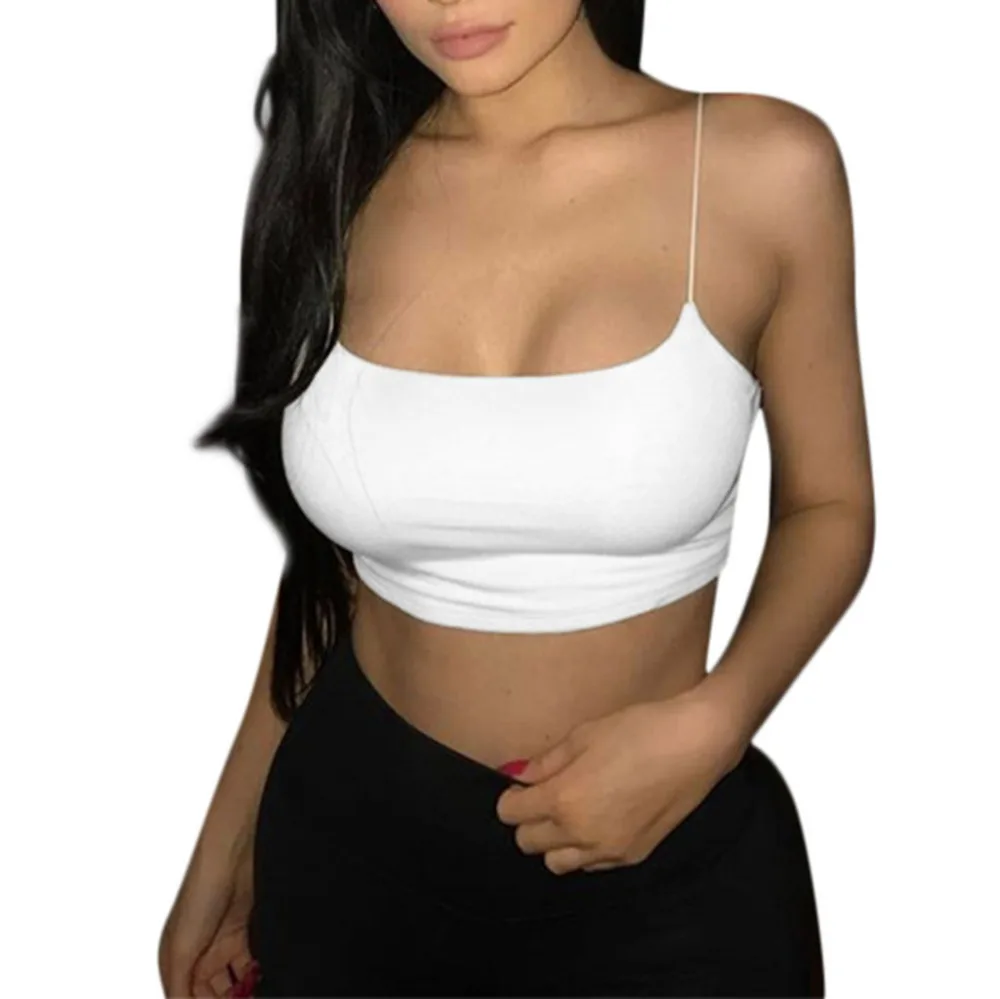 

camis women summer Strap Tank Tops 2019 Female Slip Crop Tops Sexy Camis Club Camisoles Ladies Short Tight Shirt Blouse q90321