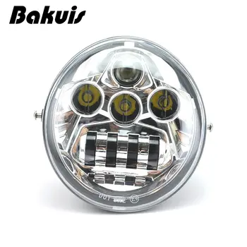 

1PCS X Chrome LED Headlight For V-Rod VRod Headlight VRSC/V-ROD LED HEADLIGHT Motorcycle Aluminum Headlight
