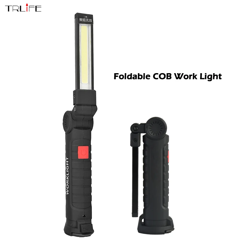 Buy Foldable COB Work Light + LED Flashlight Rechargeable Inspection