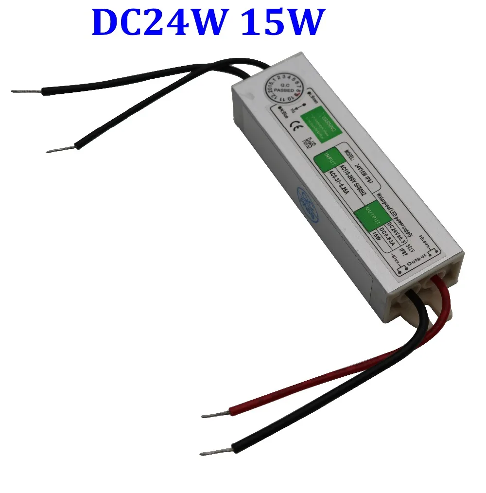 

IP67 24V 15W Waterproof LED Driver Power Supply AC110-260V to DC24V Adapter Voltage Switch Transformer For LED Strip Light