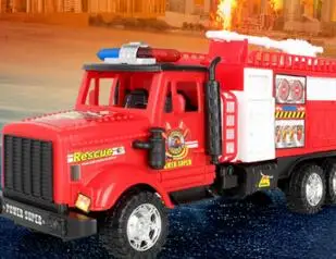 Большая мультяшная инерционная пожарная машина, Игрушечная машина, Детская модель, Игрушечная машина