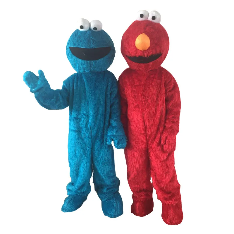 

New Factory Direct Selling High Quality Long Fur Elmo Mascot Costume Character Costume Cartoon Costume Elmo Cosplay