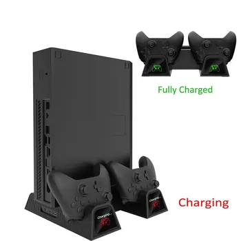 

OIVO Gamepad Switch Joystick Charging Dock Charger With Cooling Fan Stand for X- ONE Series for XBOX X-ONE/S/X