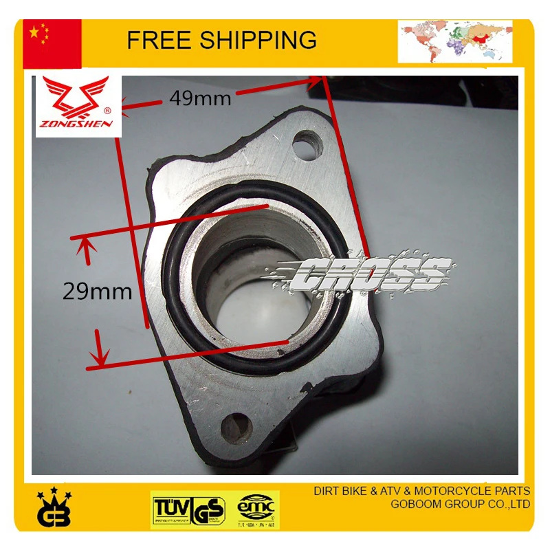 JH125L ZS125GY 125cc 150cc jialing Zongshen мотоцикл коллекторы впускной трубы резиновый соединитель карбюратора аксессуары для мотоциклов