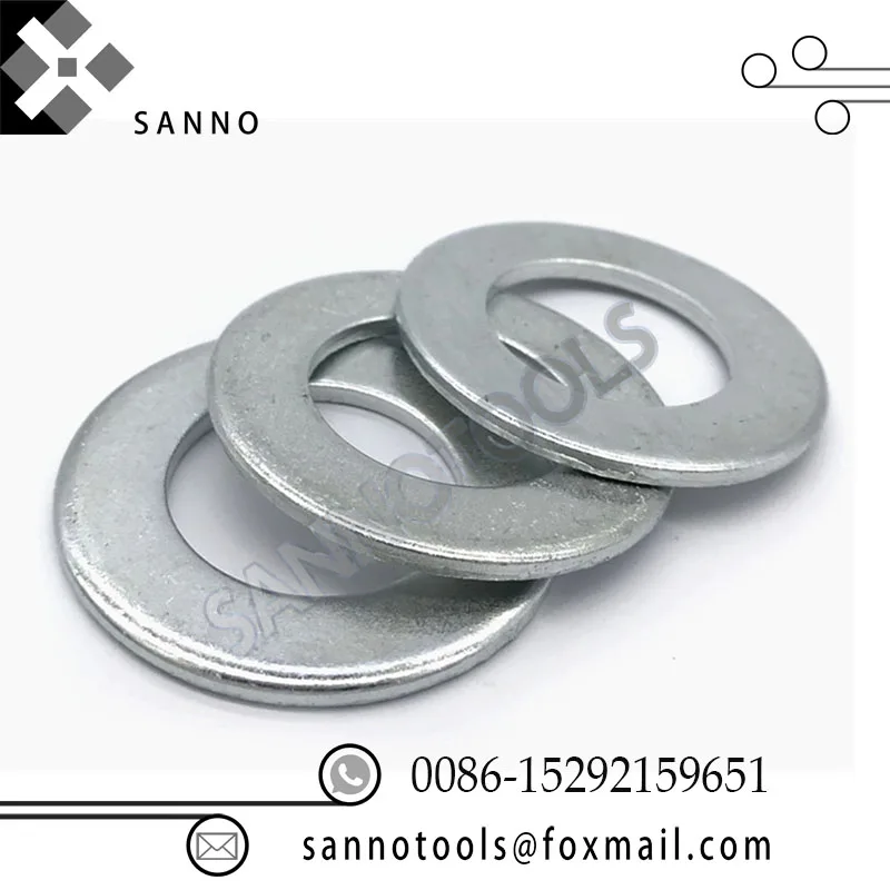 Zinc flat washer M4 M5 M6 M8 M10 M12 M14 M16 M18 M20 M22 M24 M27 round flat plain, galvanized mould o-ring shape gasket