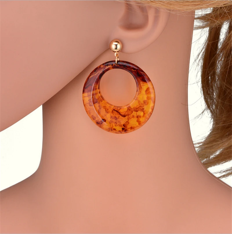 New Earrings Original Ethnic Acrylic Clear Acrylic Earrings Dangle