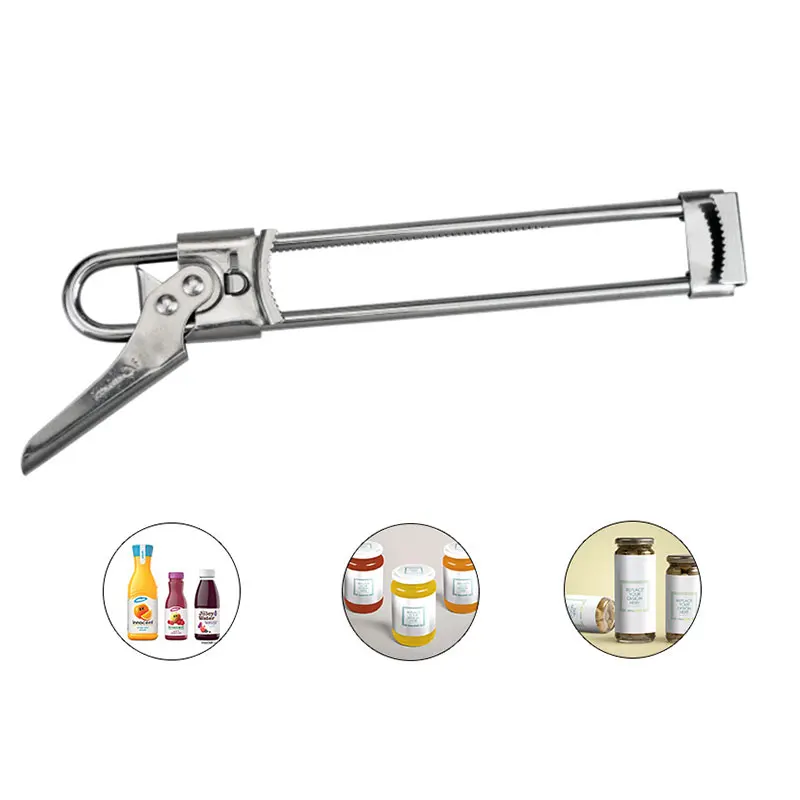 Stainless Steel Gear Opener Bottle Beer Jar Can Opener Outdoor Camping Portable Kitchen Tool Adjustable Manual Canisters Opener