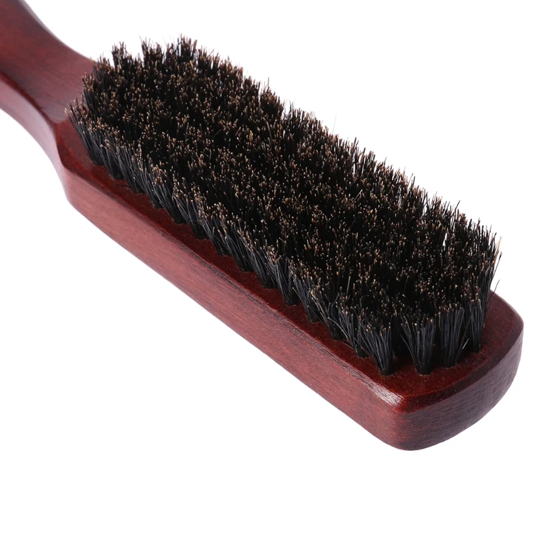 Волосы кисточка с деревянной ручкой кабан щетины борода гребень укладки распутывание выпрямления волос