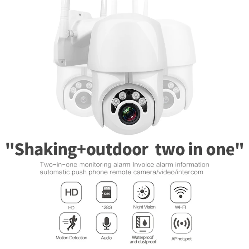 Домашняя камера безопасности Беспроводная ip-камера 1080 HD 4X цифровой зум двухстороннее аудио ИК Ночное Видение Водонепроницаемый WiFi CCTV наблюдение