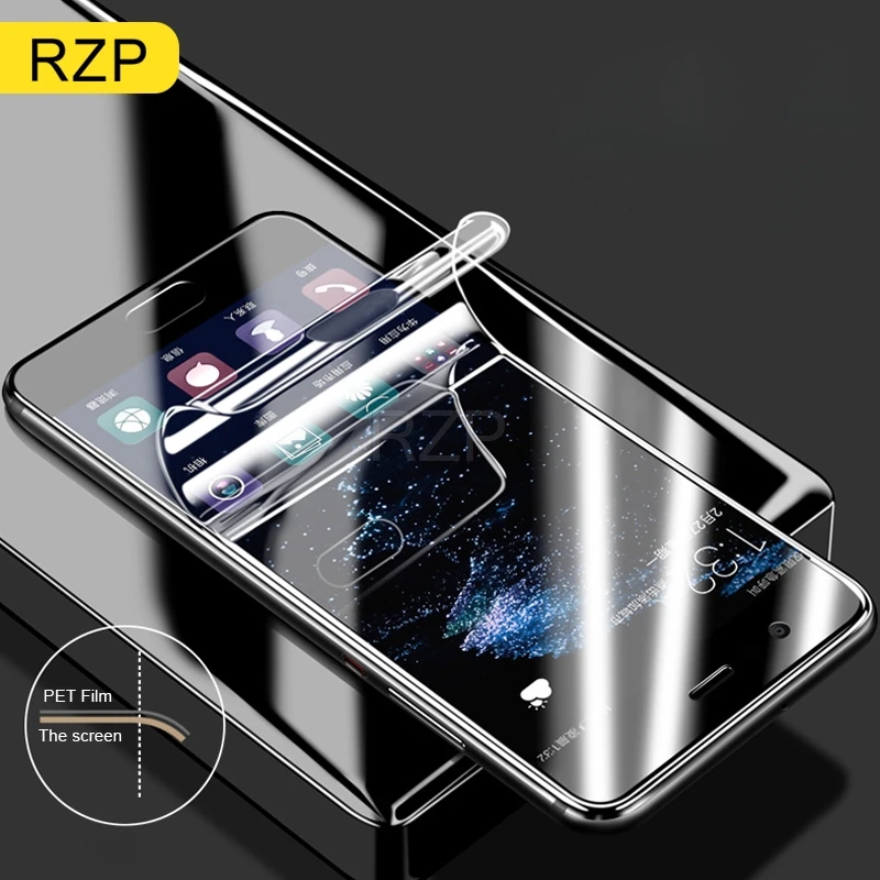 RZP 8D изогнутая защитная пленка на весь экран для iPhone X 7 8 Plus 10 Защитная мягкая (не