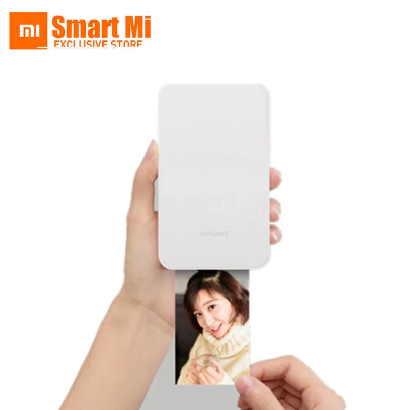  Xaomi jiyin Mobile Phone Photo Printer Bluetooth Connect With 10pcs Printing Paper High Definition 