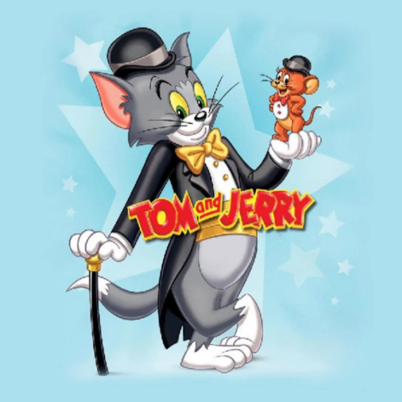 

Tom and Jerry 5D Cross Stitch Diy Diamond Painting Rhinestones Embroidery Diamond Craft Mosaic Handicraft Decor Unframed ZX2204