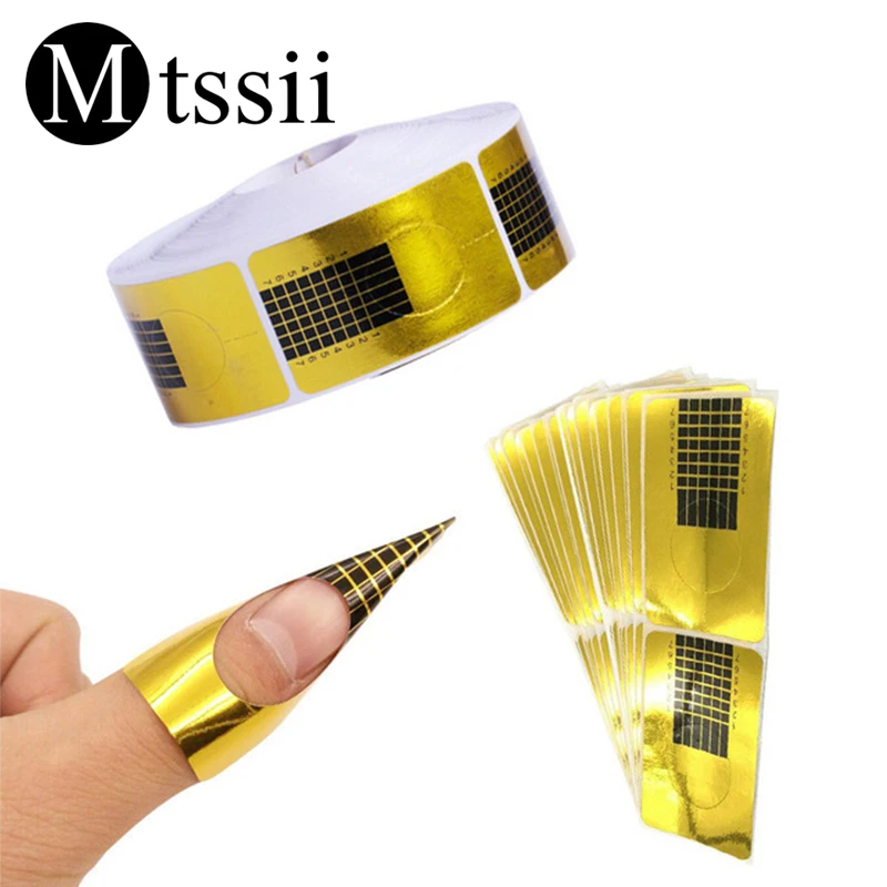 

Mtssii 100pcs 20pcs Acrylic Nail Art Forms French Nail Form Tips Nail Form Styling Tool Guide Quick Extension Poly Gel Sticker