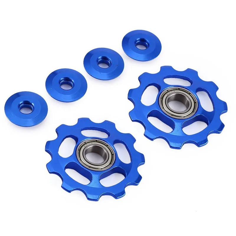 

2 pcs Bike 11T Aluminum Sealed Bearing Jockey Wheel Rear Derailleur Pulleys Q1107*20