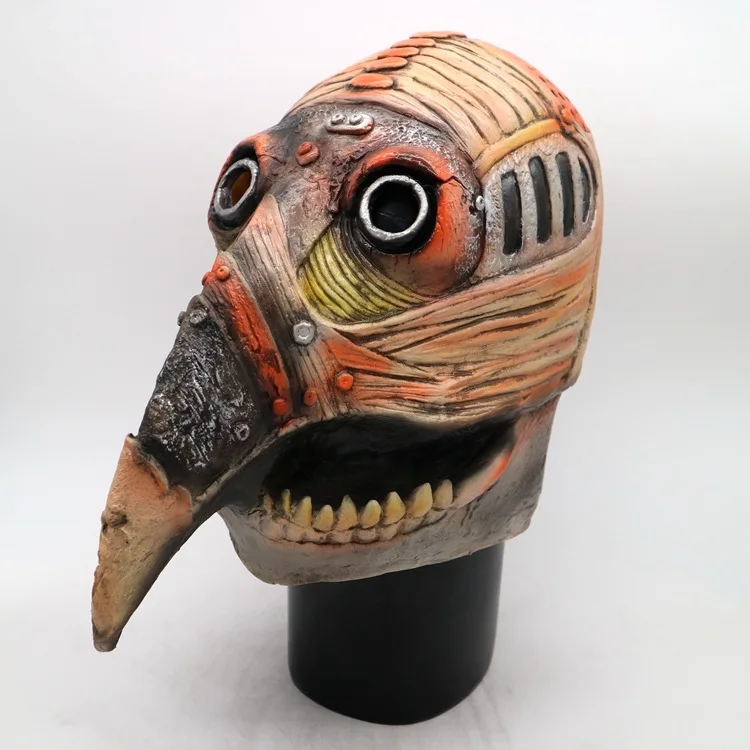 

Plague doctor mask Beak Steam punk plague birdmouth mask Halloween props latex masks